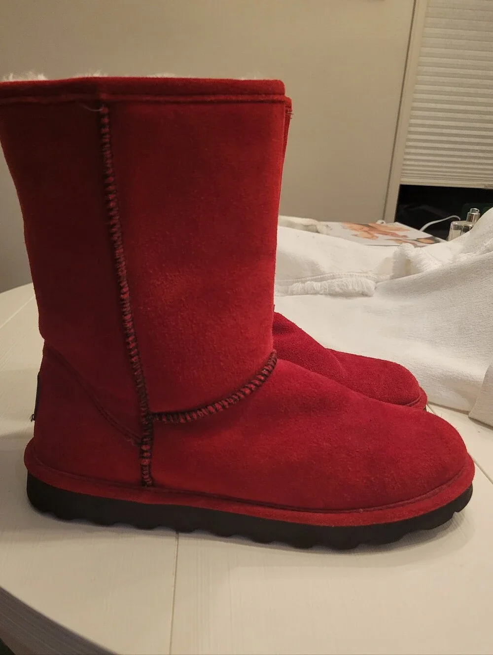 BEARPAW ELLE Women's Boots Red Size 11